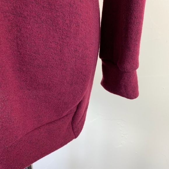 AMARYLLIS BURGUNDY LONG SLEEVE TOP - Picture 3 of 7